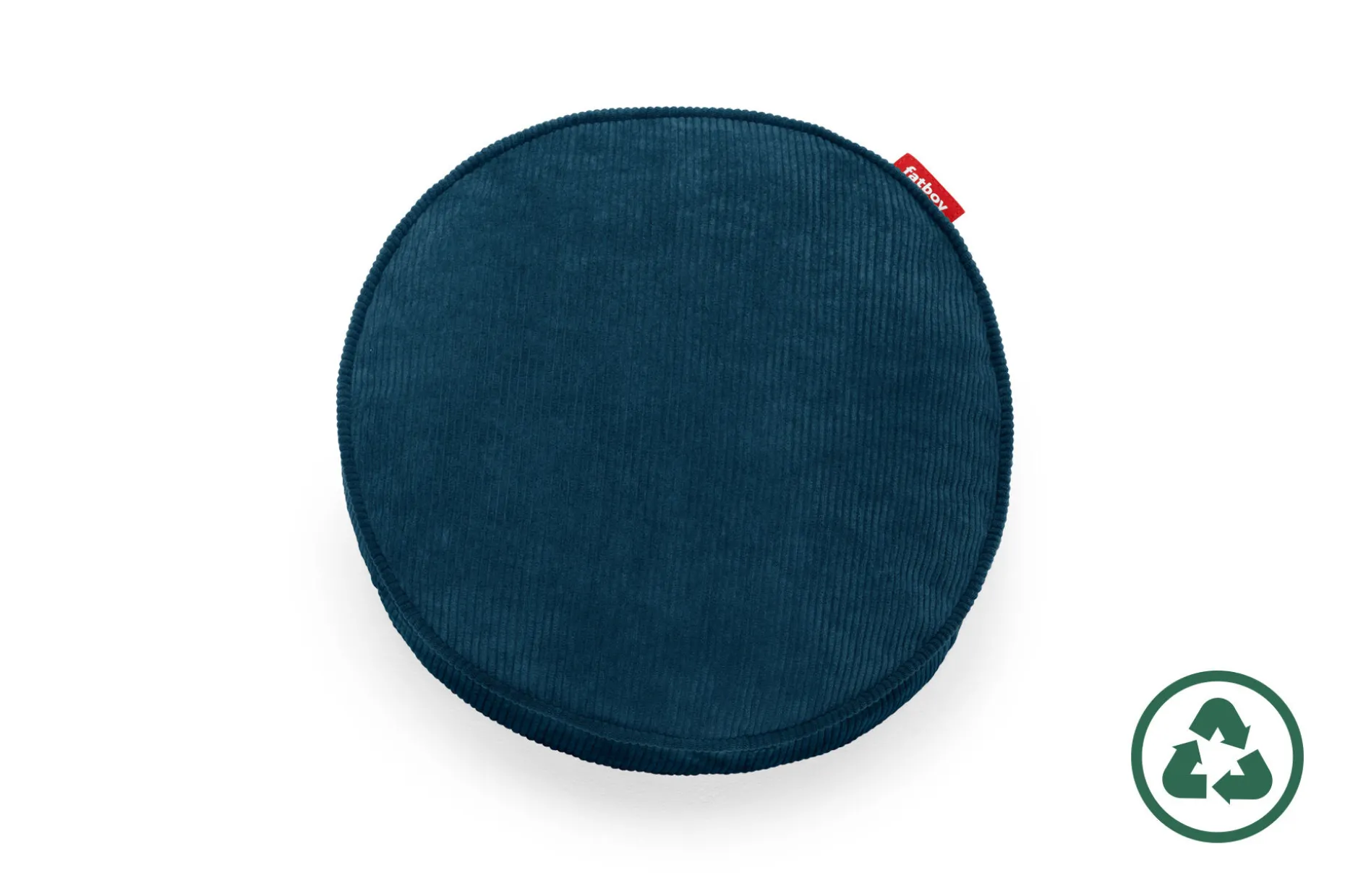 Pill Pillow Cord Sierkussens, blauw, 40x40x7 cm