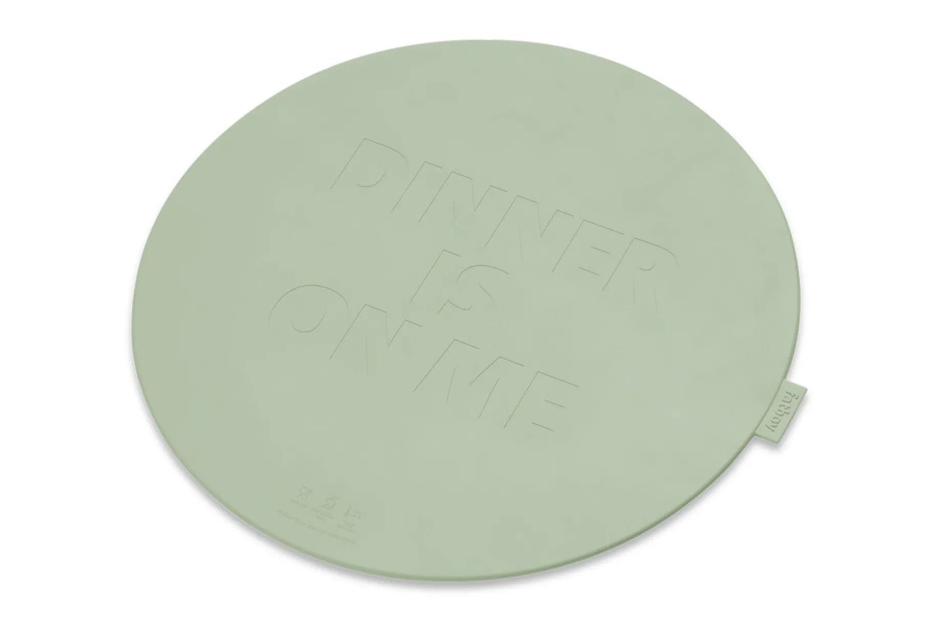 Place-we-met Placemat, groen, 36x36x0.4 cm