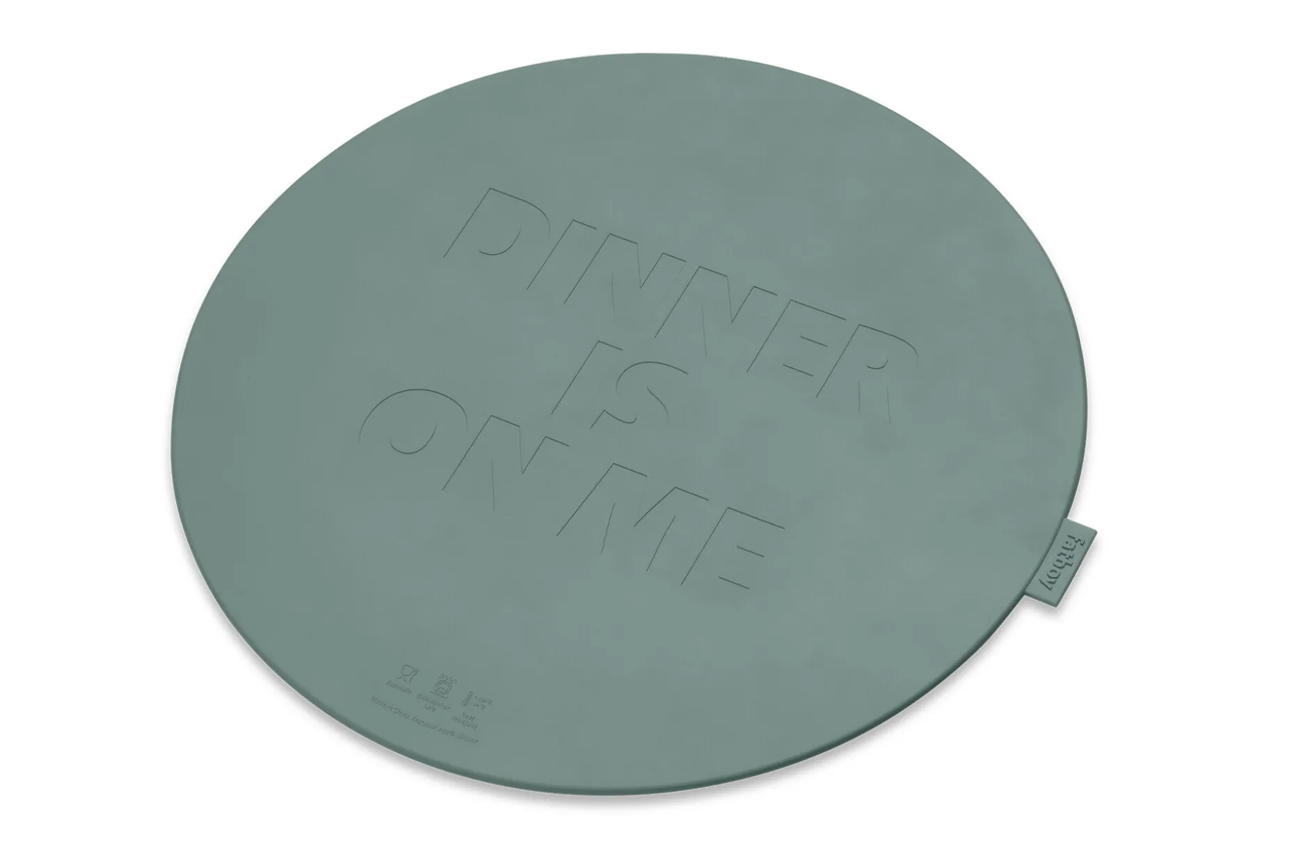Place-we-met Placemat, groen, 36x36x0.4 cm