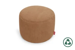 Point Cord Poef van ribstof, bruin, 50x50x35 cm