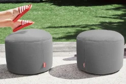 Point Outdoor Poef voor buiten, grijs, 50x50x35 cm