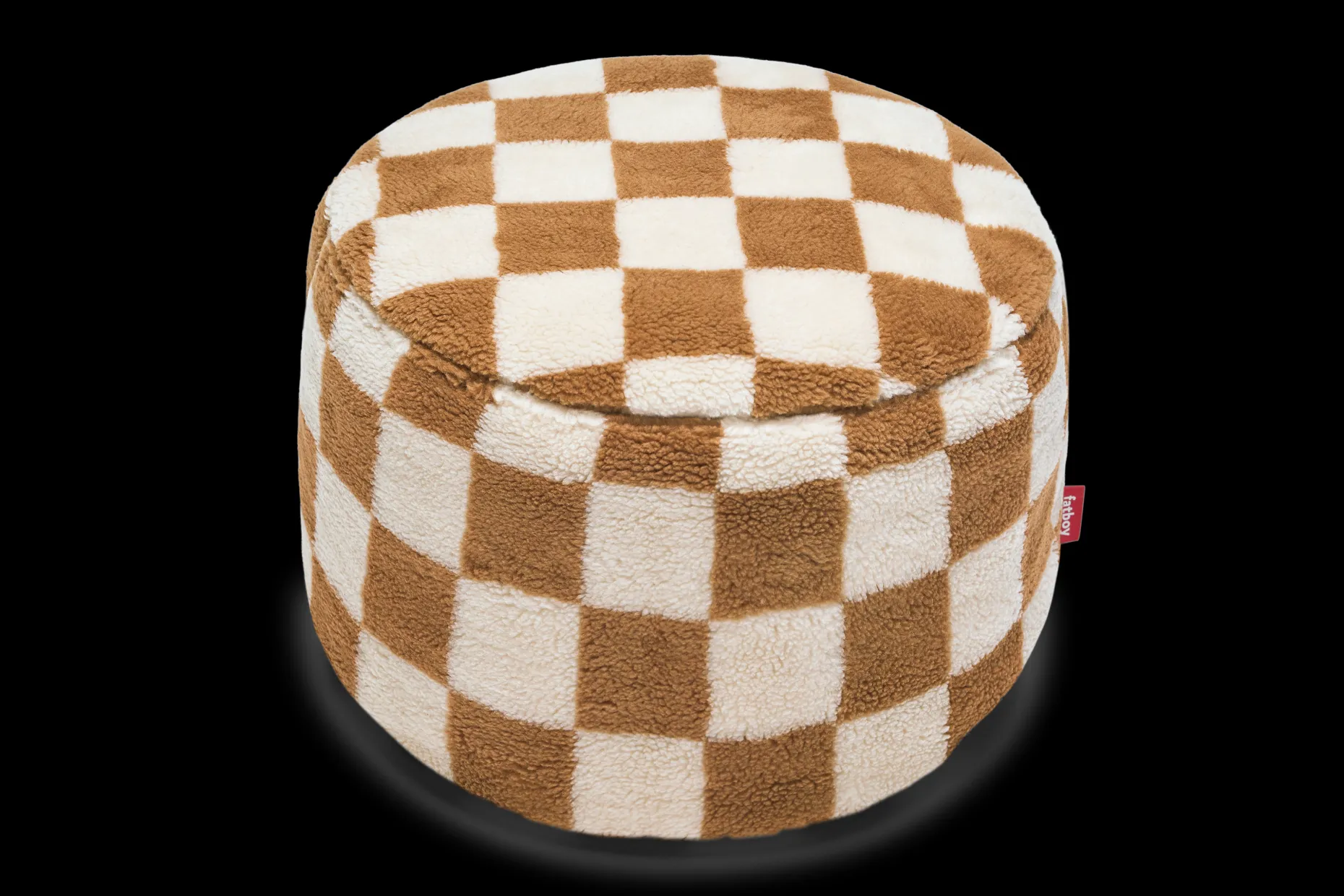 Point Teddy Chess Teddy poef, bruin, 50x50x35 cm