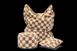 Point Teddy Chess Teddy poef, bruin, 50x50x35 cm