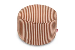 Point Terry Badstof poef, bruin, 50x50x35 cm