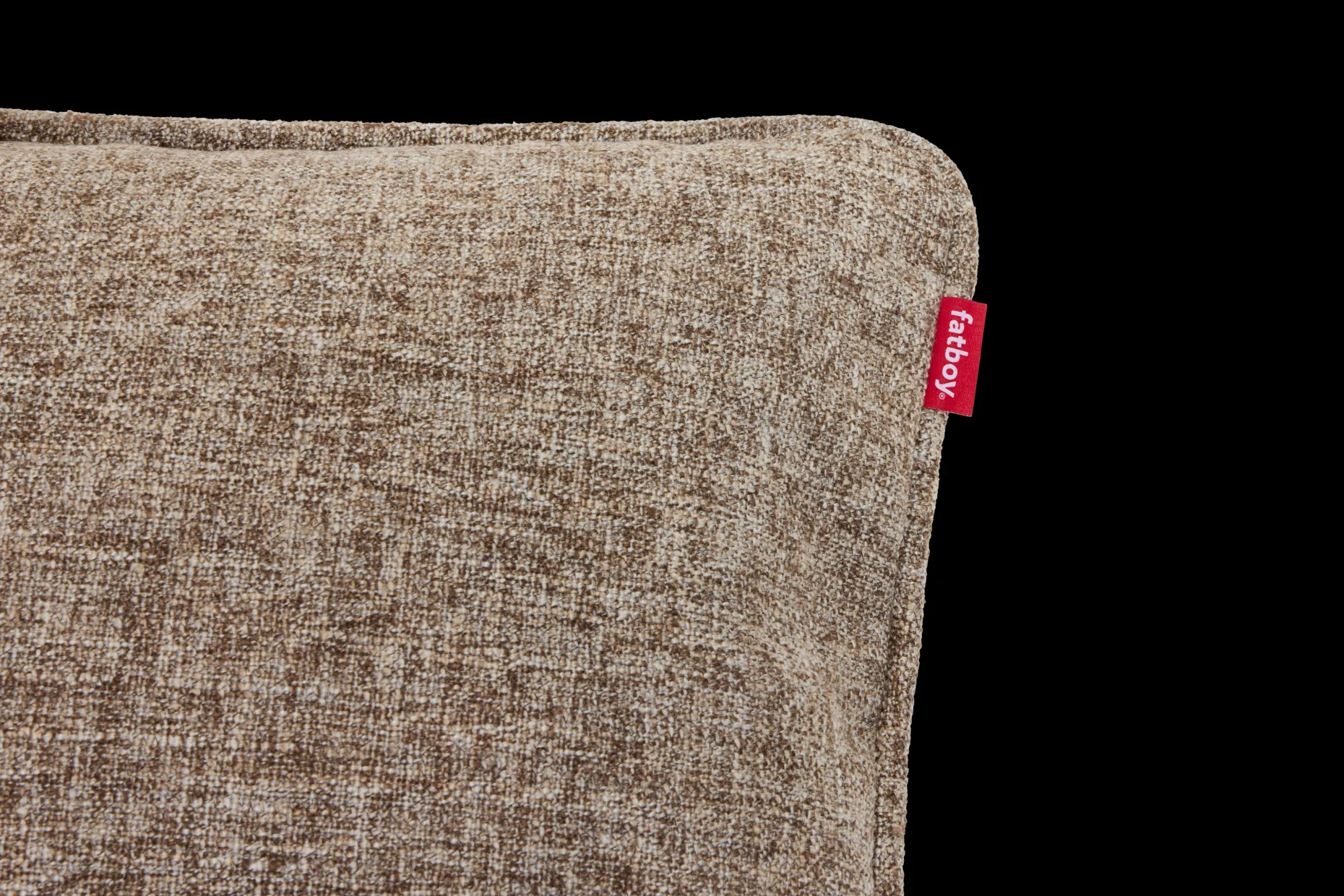 Puff Pillow Boucle Sierkussen, bruin, 65x24 cm