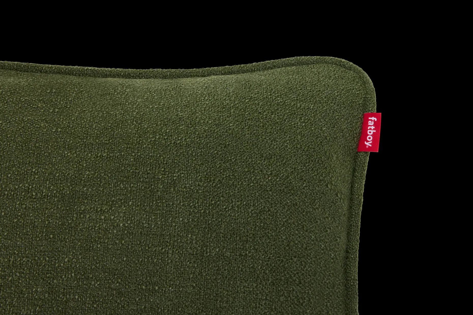 Puff Pillow Boucle Sierkussen, groen, 65x24 cm