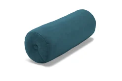 Puff Rolster Pillow Velvet Sierkussen, blauw, 65x24 cm