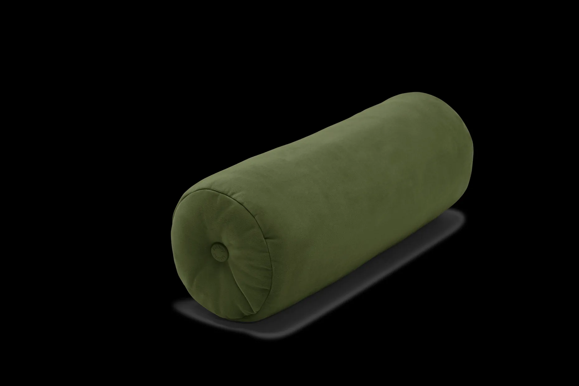 Puff Rolster Pillow Velvet Sierkussen, groen, 65x24 cm