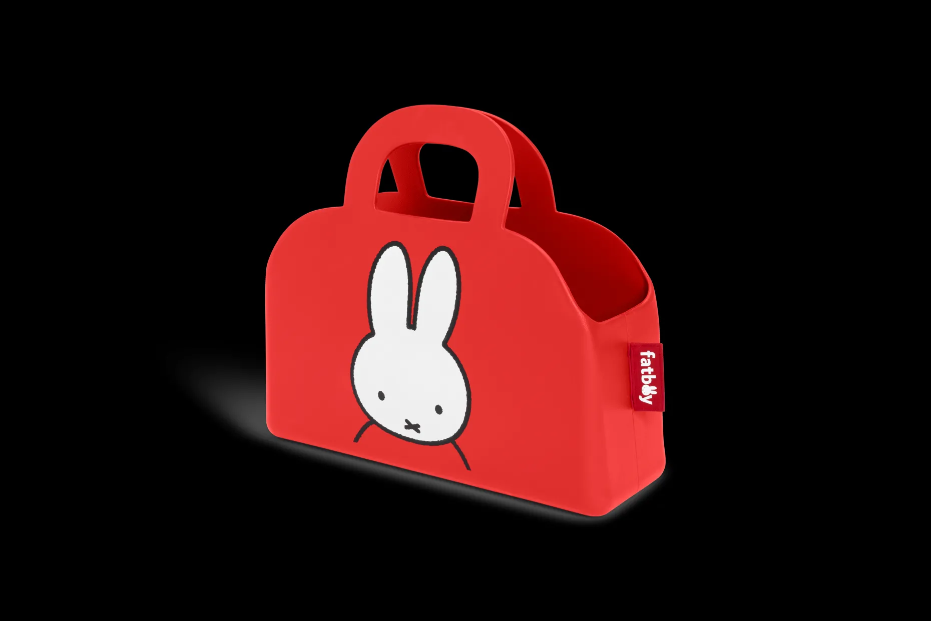 Sjopper-kees x Miffy Nijntje tas, rood, 47x17x44 cm