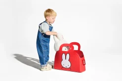 Sjopper-kees x Miffy Nijntje tas, rood, 47x17x44 cm