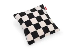 Square Pillow Teddy Kussen gemaakt van superzachte teddystof, wit, 50x50 cm