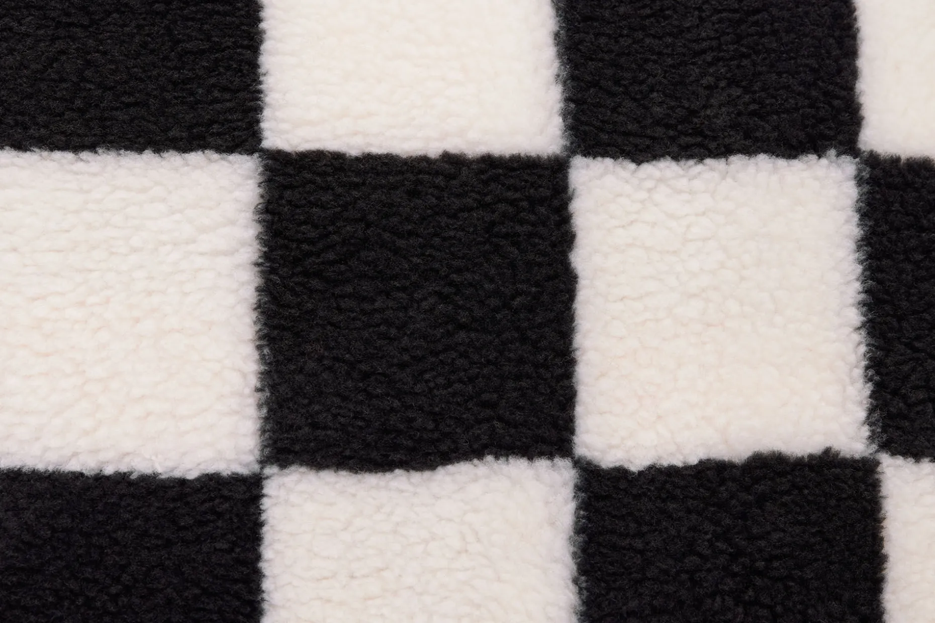 Square Pillow Teddy Kussen gemaakt van superzachte teddystof, wit, 50x50 cm