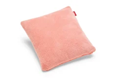 Square Pillow Teddy Kussen gemaakt van superzachte teddystof, roze, 50x50 cm