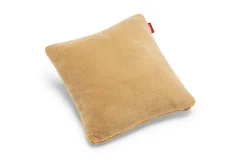 Square Pillow Teddy Kussen gemaakt van superzachte teddystof, bruin, 50x50 cm