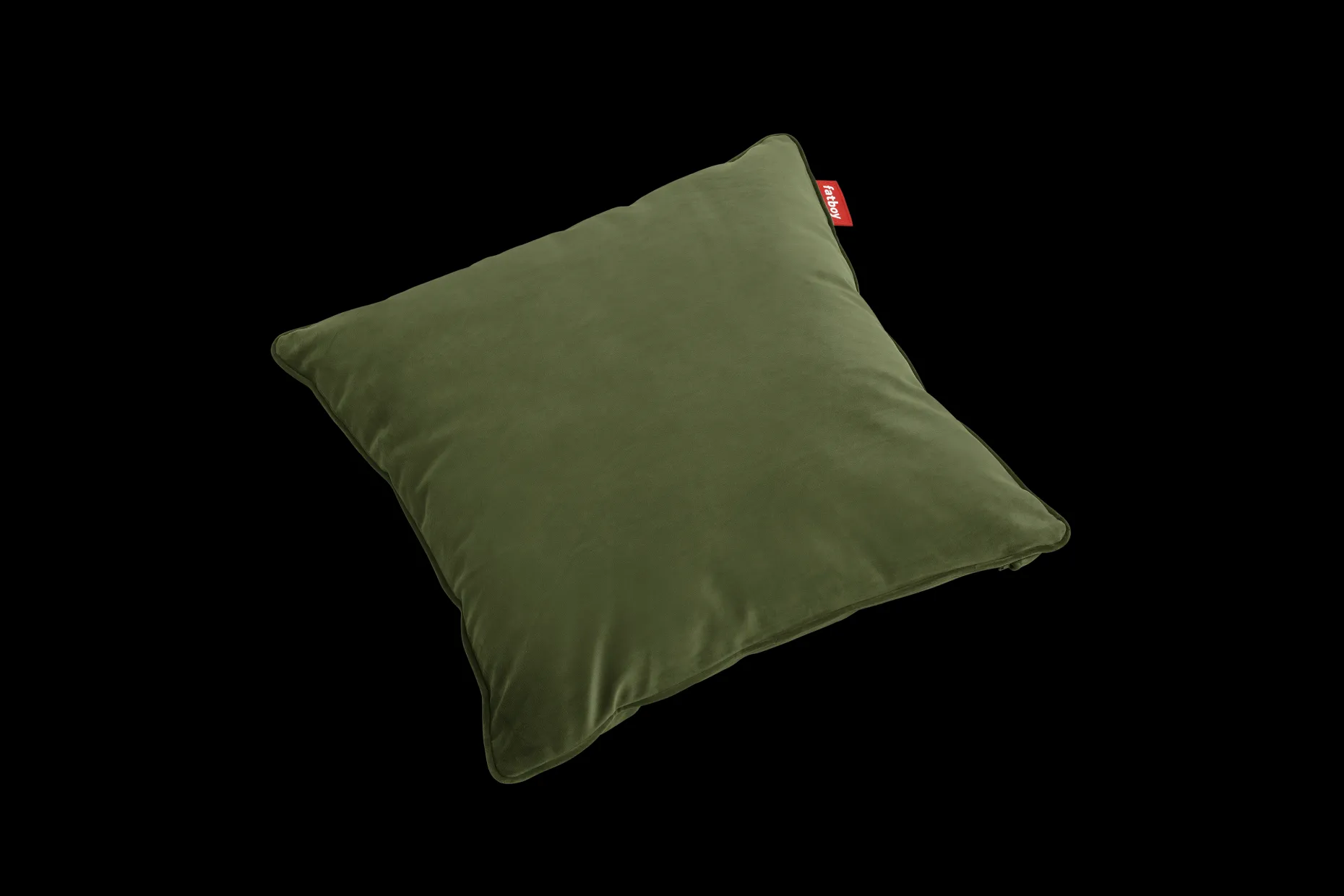 Square Pillow Velvet Sierkussen, groen, 50x50x5 cm