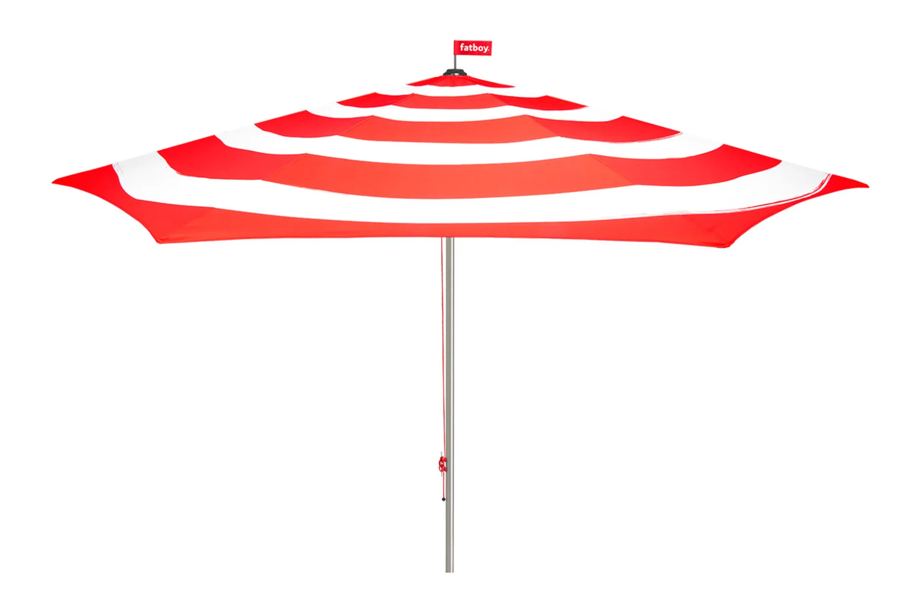 Stripesol 350 cm Parasol, rood, 350x350x280 cm