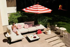 Stripesol 350 cm Parasol, rood, 350x350x280 cm