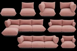 Sumo Armrest Cord Armleuning, roze, 65x25x35 cm