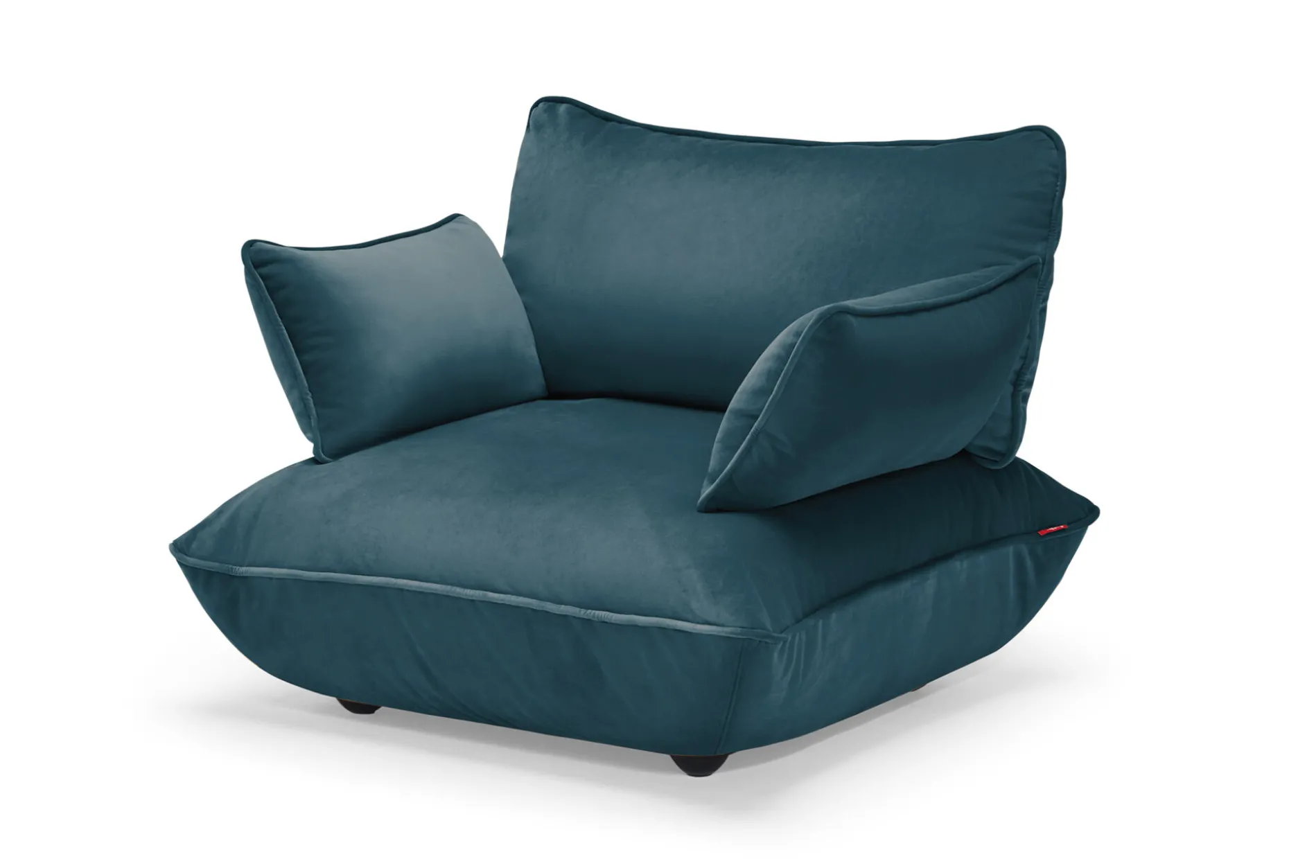 Sumo Armrest Velvet Armleuning, blauw, 69x35 cm