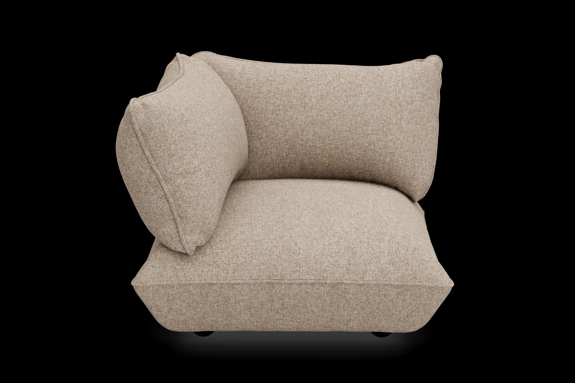 Sumo Corner Seat Boucle Corner Seat, bruin, 108x108x90 cm