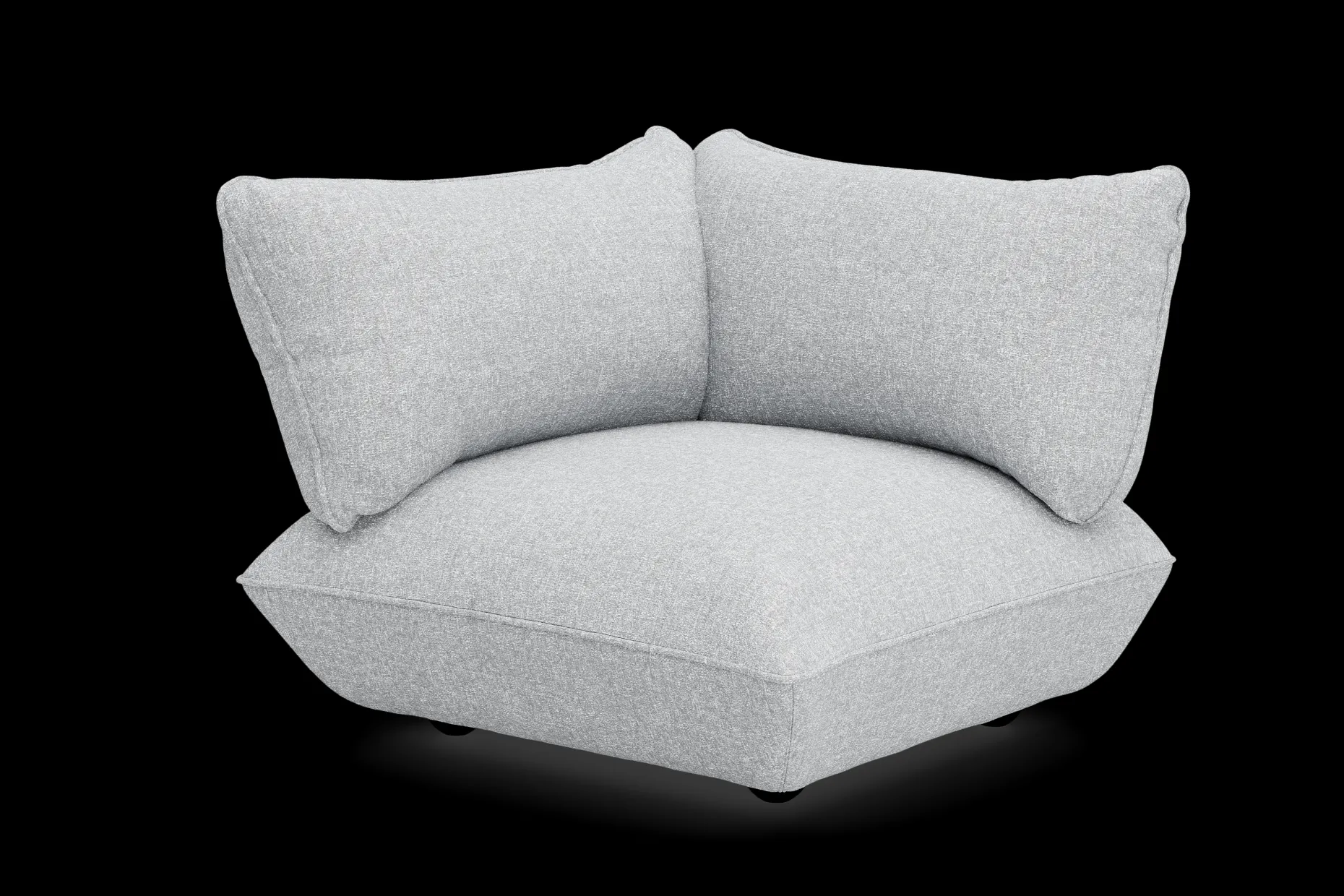 Sumo Corner Seat Boucle Corner Seat, grijs, 108x108x90 cm