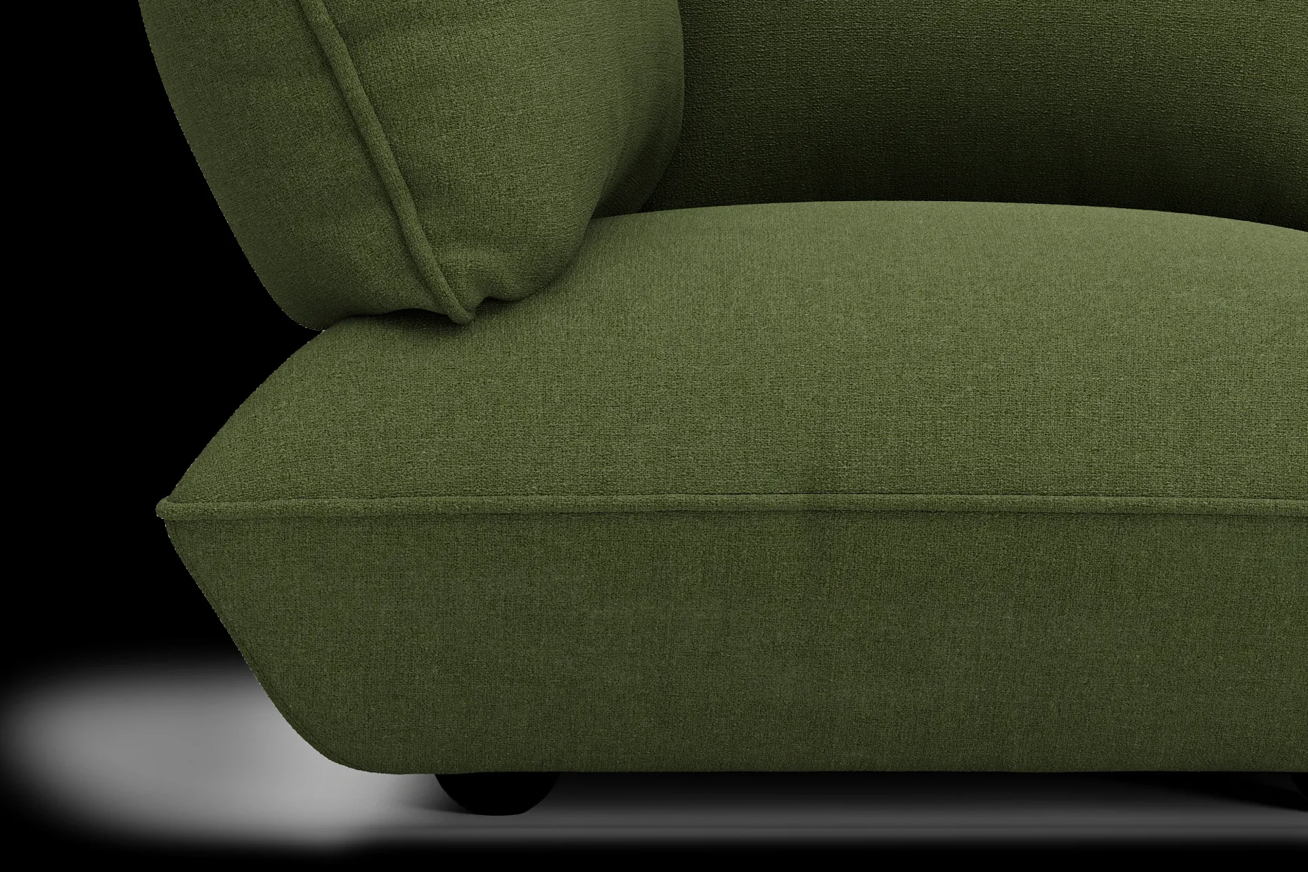 Sumo Corner Seat Boucle Corner Seat, groen, 108x108x90 cm
