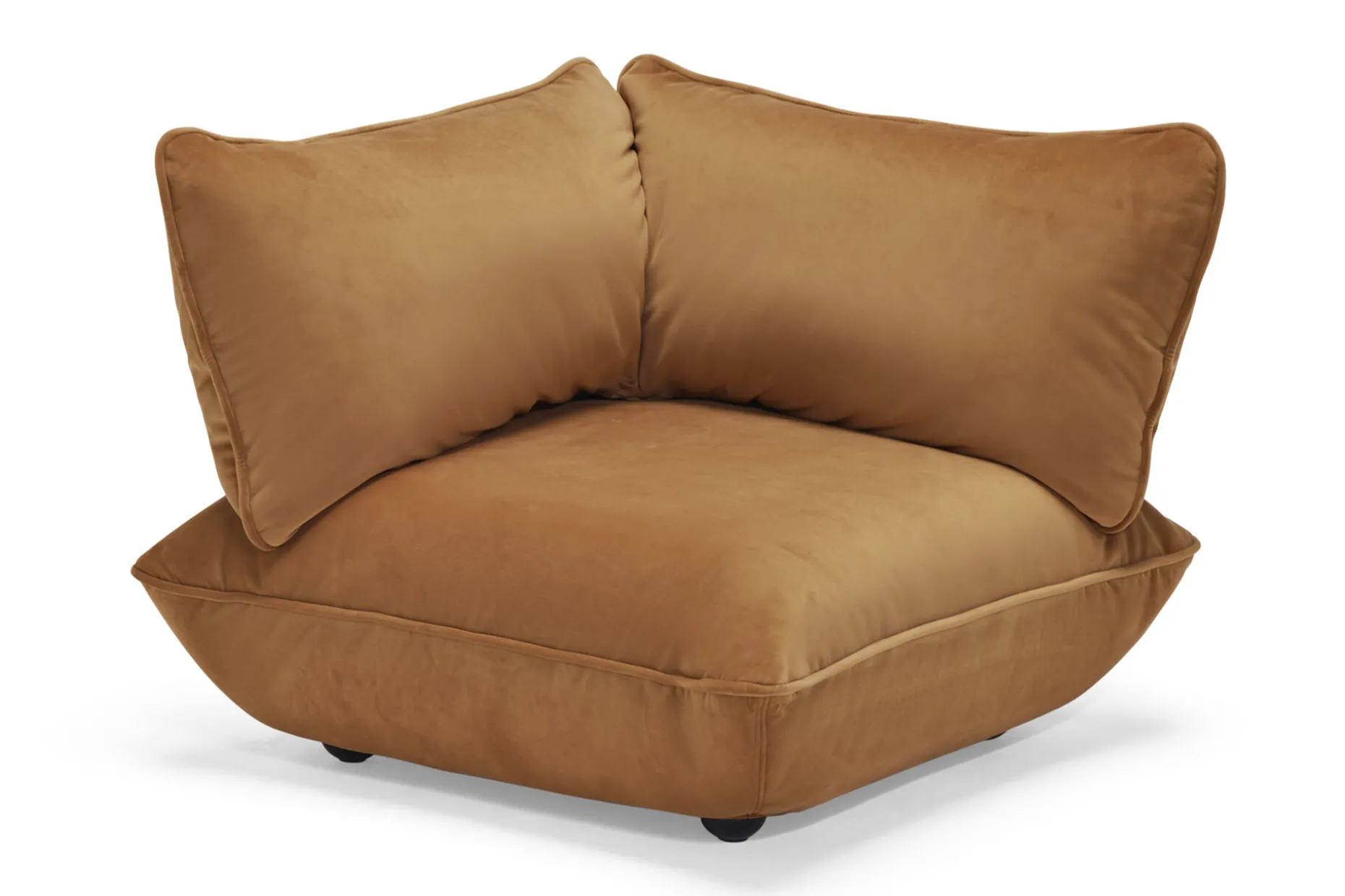 Sumo Corner Seat Velvet Corner Seat, bruin, 108x108x90 cm