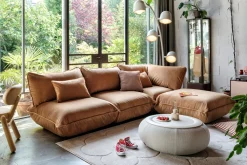 Sumo Corner Seat Velvet Corner Seat, bruin, 108x108x90 cm
