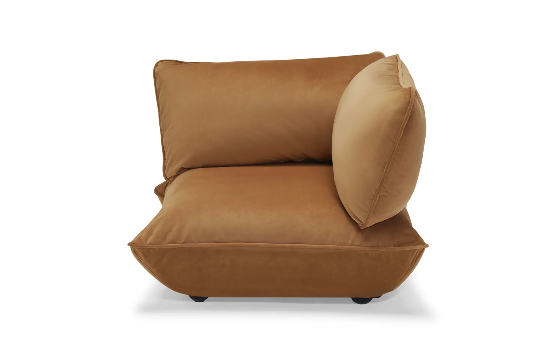 Sumo Corner Seat Velvet Corner Seat, bruin, 108x108x90 cm