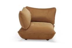 Sumo Corner Seat Velvet Corner Seat, bruin, 108x108x90 cm