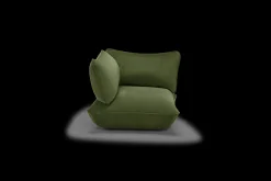 Sumo Corner Seat Velvet Corner Seat, groen, 108x108x90 cm