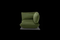 Sumo Corner Seat Velvet Corner Seat, groen, 108x108x90 cm