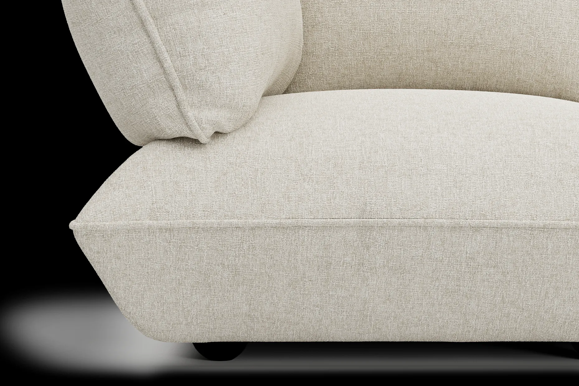 Sumo Corner Sofa Boucle Beige Modulaire binnenbank, 301x108x90 cm