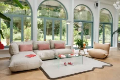 Sumo Corner Sofa Boucle Beige Modulaire binnenbank, 301x108x90 cm