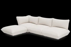 Sumo Corner Sofa Boucle Creme Modulaire binnenbank, 301x108x90 cm