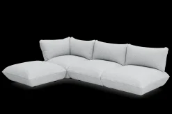Sumo Corner Sofa Boucle Light Grey Melange Modulaire binnenbank, 301x108x90 cm