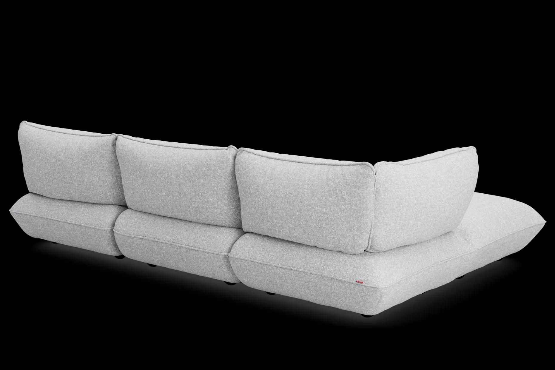 Sumo Corner Sofa Boucle Light Grey Melange Modulaire binnenbank, 301x108x90 cm