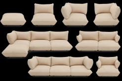 Sumo Corner Sofa Left Cord Beige Modulaire binnenbank, 301x108x90 cm