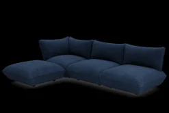 Sumo Corner Sofa Left Cord Deep Blue Modulaire binnenbank, 301x108x90 cm