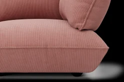 Sumo Corner Sofa Right Cord Soft Pink Modulaire binnenbank, 301x108x90 cm