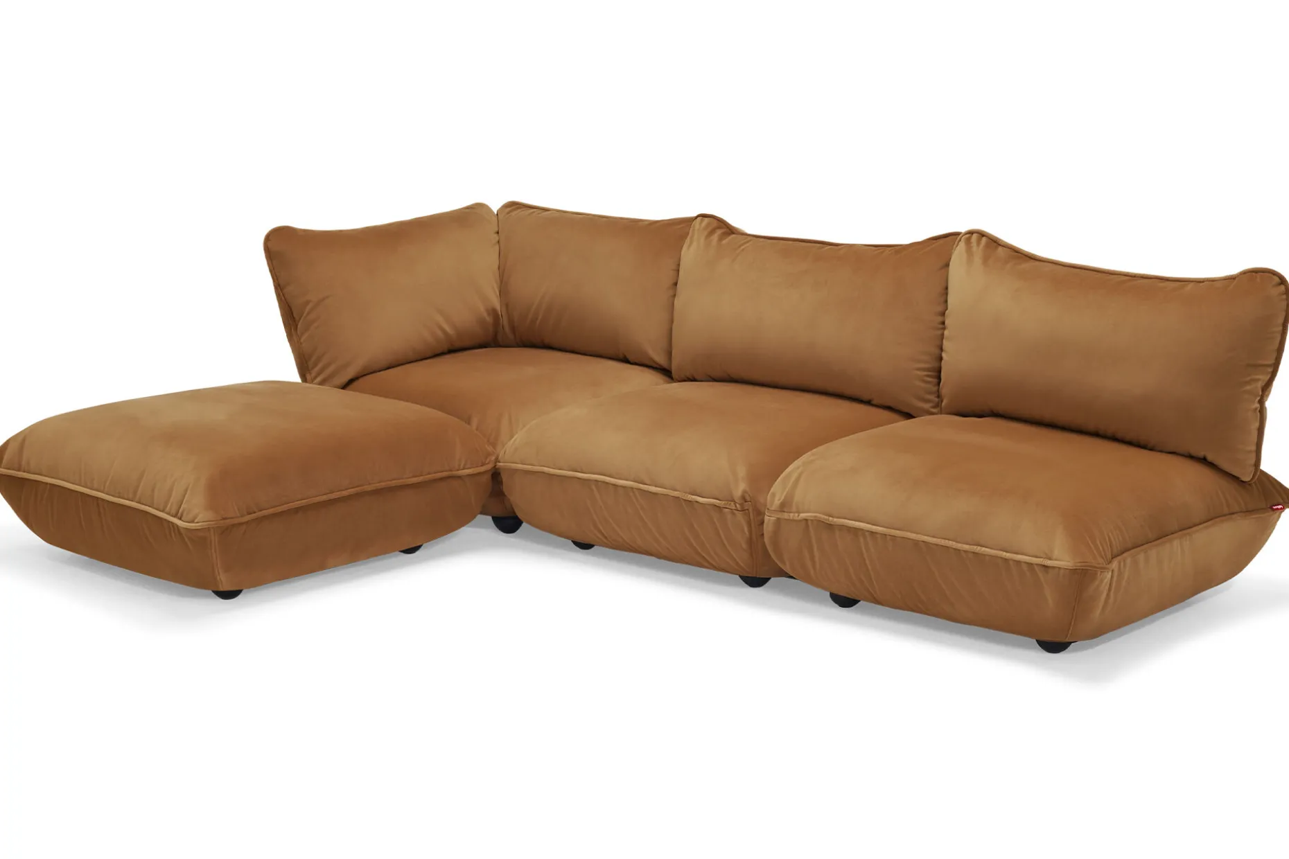 Sumo Corner Sofa Velvet Modulaire binnenbank, 301x108x90 cm