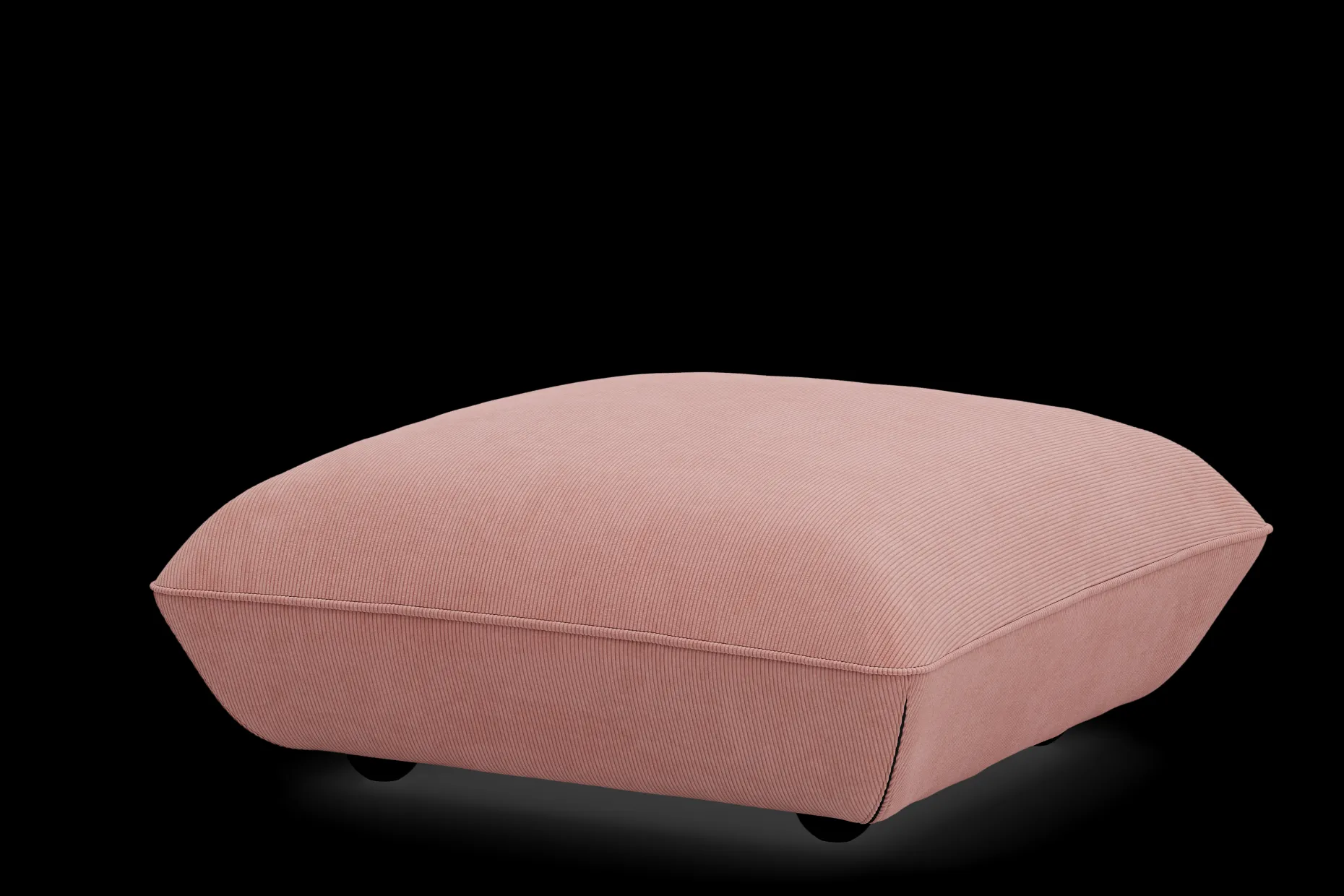 Sumo Hocker Cord Hocker, roze, 108x108x44 cm