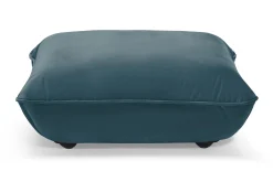 Sumo Hocker Velvet Hocker, blauw, 108x108x44 cm