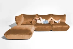 Sumo Hocker Velvet Hocker, bruin, 108x108x44 cm