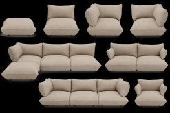 Sumo Seat Boucle Seat, bruin, 108x108x90 cm