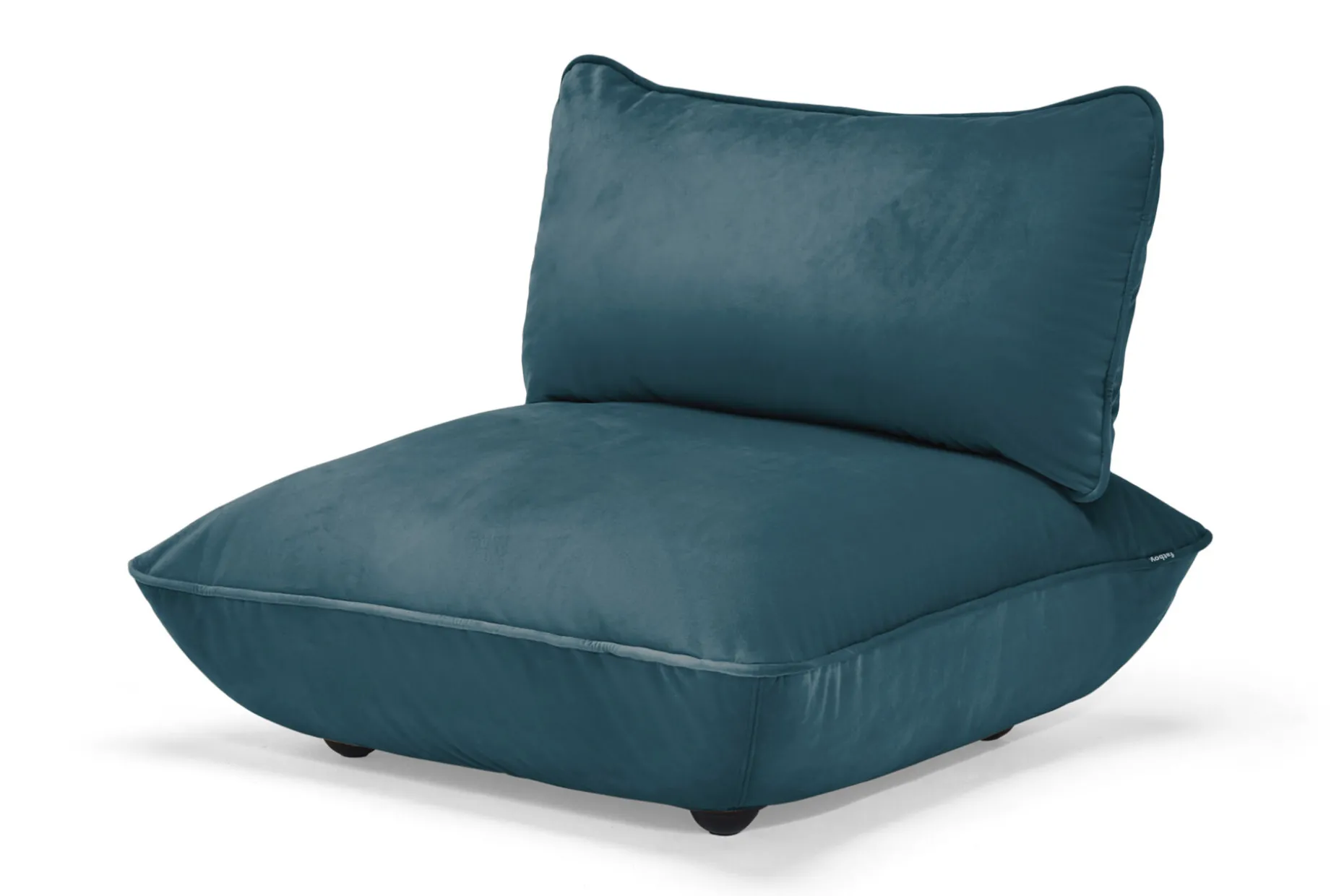 Sumo Seat Velvet Seat, blauw, 108x108x90 cm
