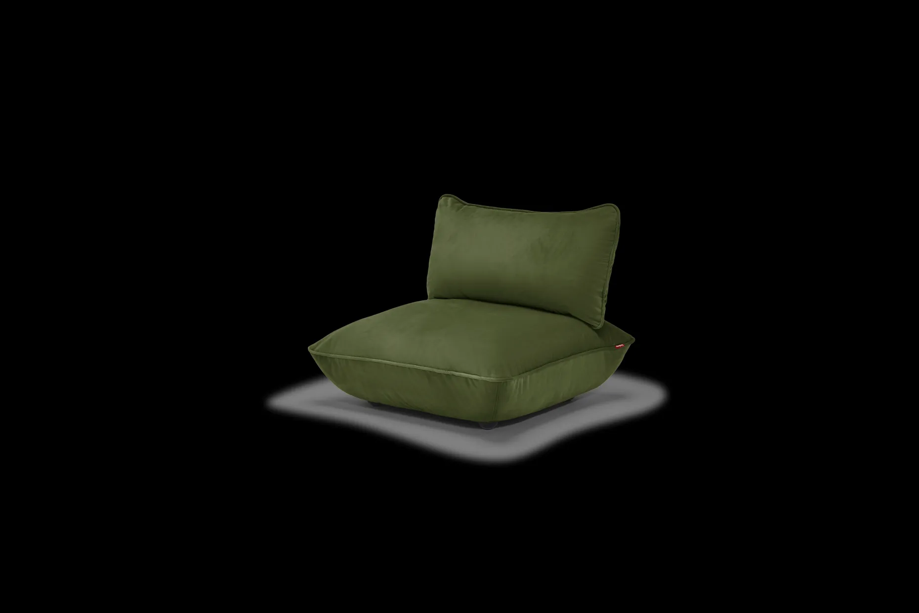 Sumo Seat Velvet Seat, groen, 108x108x90 cm