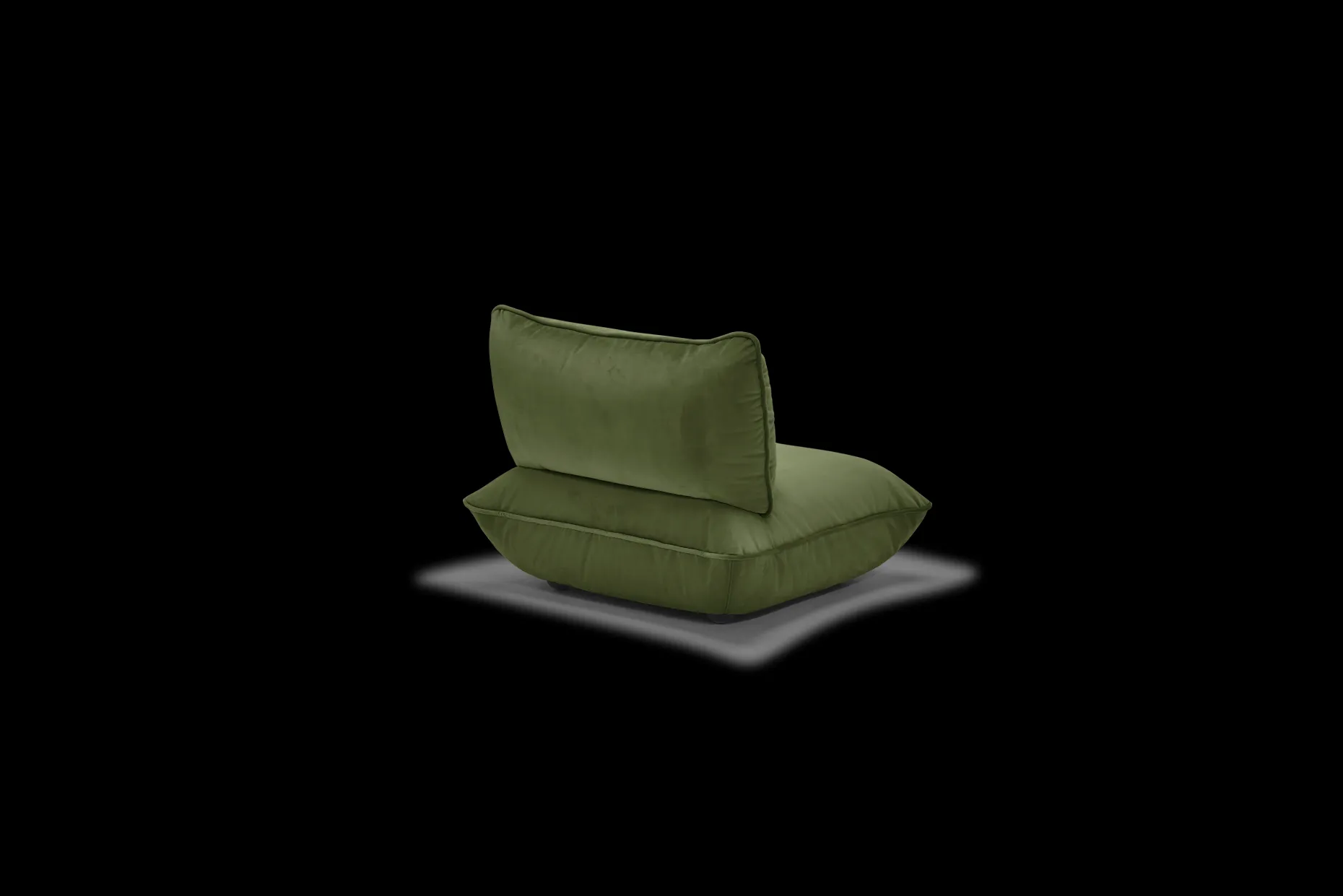 Sumo Seat Velvet Seat, groen, 108x108x90 cm