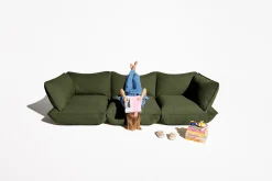 Sumo Sofa Grand Boucle Leaf Green Modulaire binnenbank, 301x108x90 cm