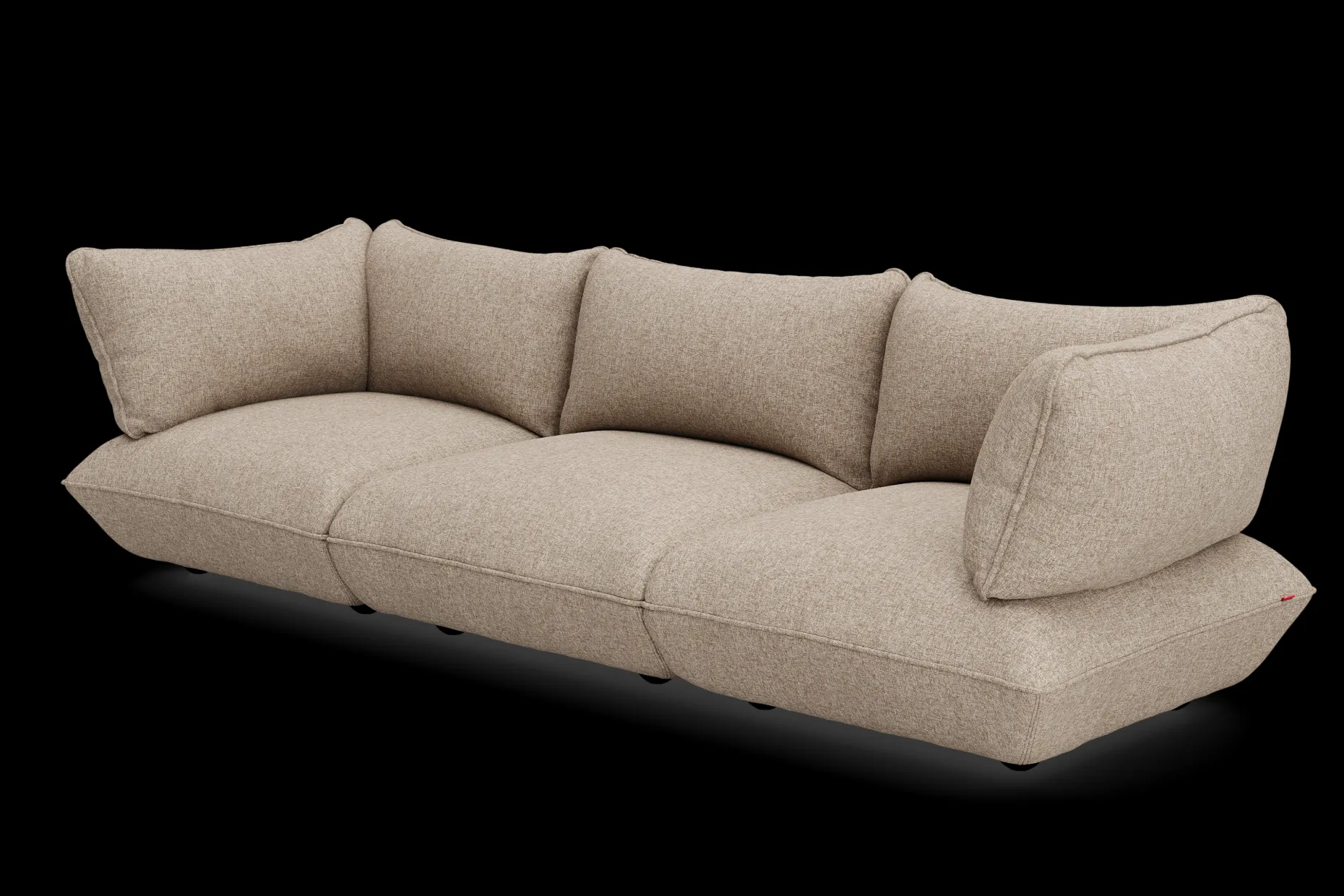 Sumo Sofa Grand Boucle Light Brown Melange Modulaire binnenbank, 301x108x90 cm